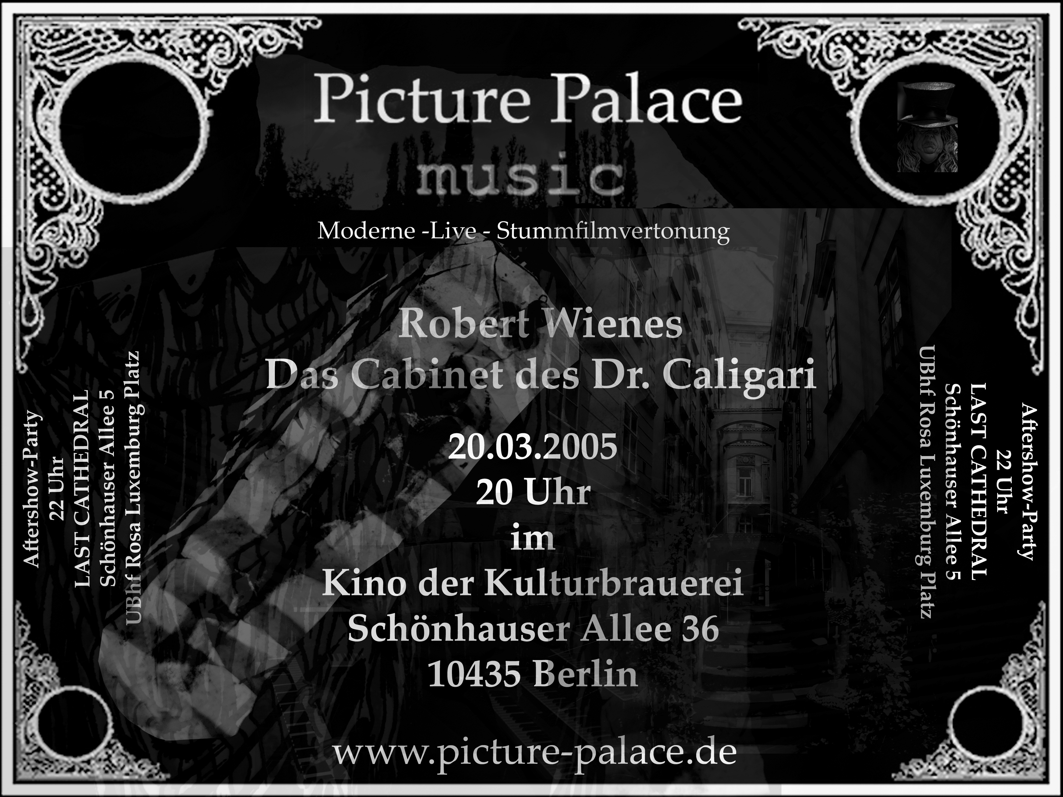 Kino in der Kulturbrauerei Das Cabinet des Dr Caligari Picture Palace music